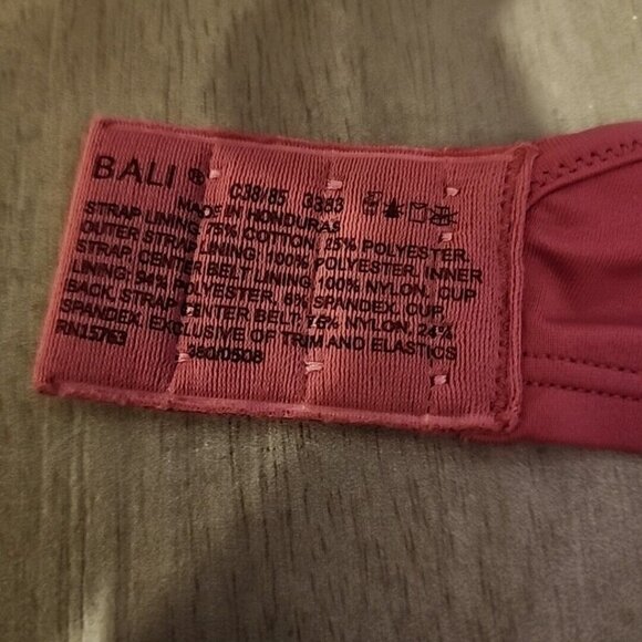 Bali Bra 38C Pink Underwire Unlined 3883 - Picture 3 of 3